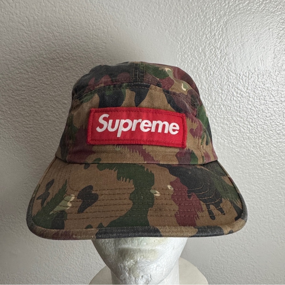 Supreme Military Camp Cap SS18 Jigsaw Camo
